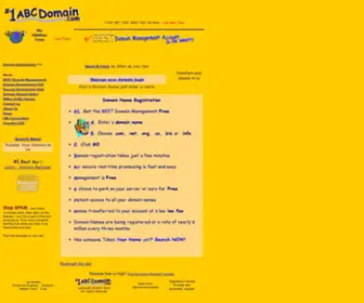 1ABCDOmain.com(Domain Registration Websites Instantly) Screenshot