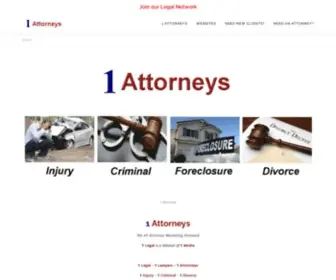 1Attorneys.net(1 Attorneys) Screenshot