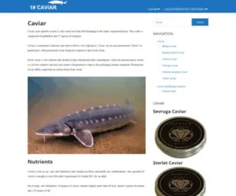 1Caviar.com(Nr1 Guide to fine Caviar) Screenshot