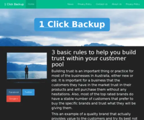 1Clickbackup.com(メル友募集) Screenshot