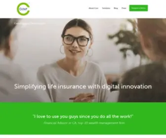 1Clickcoverage.com(Covr Financial Technologies) Screenshot