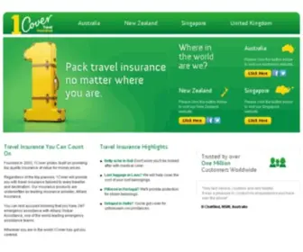 1Cover.com(1Cover Travel Insurance Australia) Screenshot