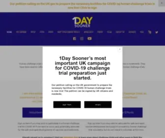 1Daysooner.org(1Day Sooner) Screenshot