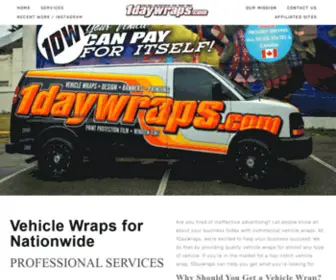 1Daywraps.com(Vehicle wraps) Screenshot