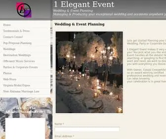 1Elegantevent.com(1 Elegant Event Wedding & Event Planner) Screenshot