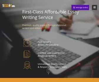 1Essay.org(The Best Affordable Essay Writing Service) Screenshot