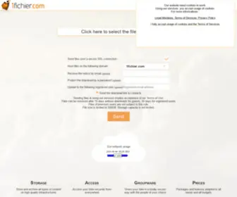 1Fichier.net(Cloud Storage) Screenshot
