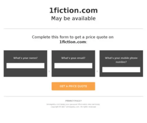 1Fiction.com(1Fiction) Screenshot