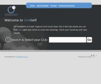 1Golf.com.au(OneGolf) Screenshot