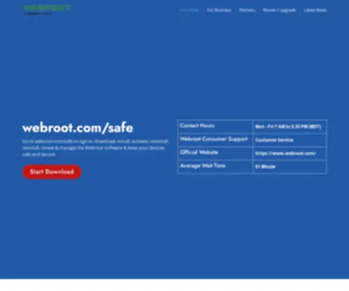 1Installwebroot.com(Download Webroot) Screenshot