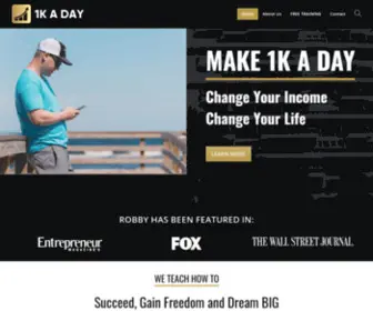 1Kday.com(1K a Day) Screenshot