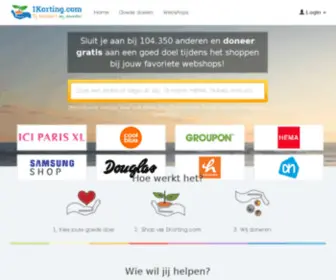 1Korting.nl(Kortingscodes en acties vind je op) Screenshot