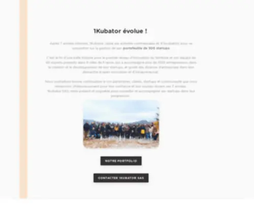 1Kubator.com(Premier réseau d'innovation de france) Screenshot