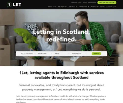 1Let.co.uk(Home) Screenshot