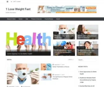 1Loseweightfast.com(How to lose weight fast) Screenshot