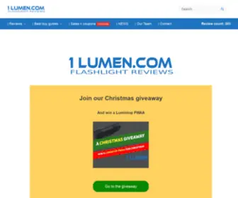 1Lumen.com(The best Flashlight Reviews website) Screenshot