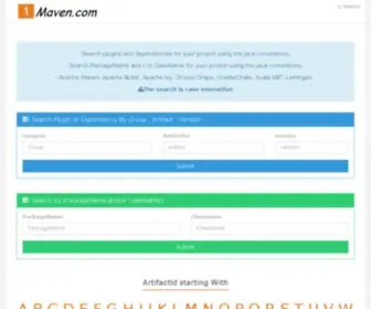 1Maven.com(Maven Dependency & Plugin) Screenshot