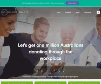 1Mdonors.org.au(One million donors) Screenshot