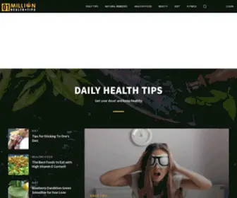 1Mhealthtips.com(1 million health tips) Screenshot