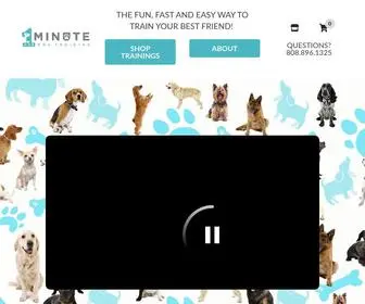 1Minutedog.com(1 Minute Dog Training) Screenshot