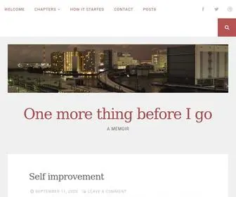 1Morebefore.com(A memoir) Screenshot