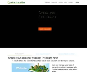 1Msite.com(1 Minute Site) Screenshot