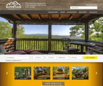 1Mymountain.com(North Georgia Blue Ridge Mountain Rental Cabins) Screenshot