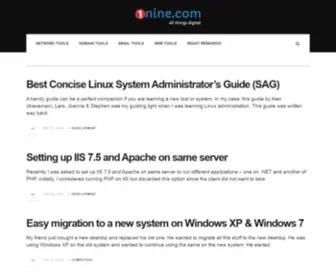 1Nine.com(All things digital) Screenshot