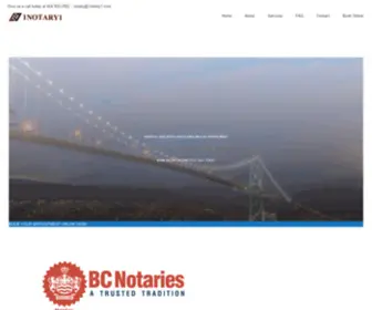 1Notary1.com(Notary Public North Vancouver) Screenshot