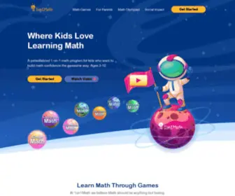 1ON1Math.com(1on1Math is an online math learning platform for ages 3 through 12. Personalized 1) Screenshot