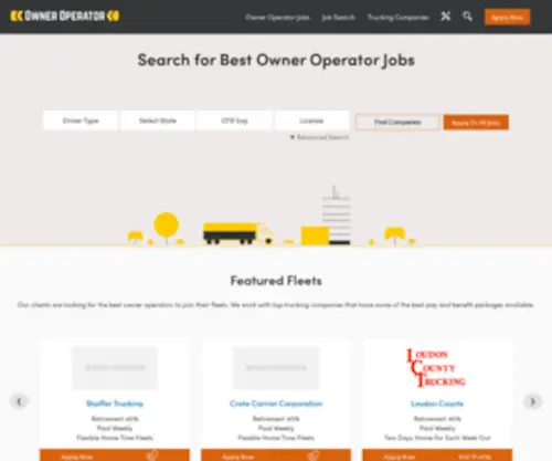 1Owneroperatorjob.com(Owner Operator Jobs) Screenshot