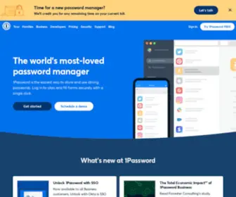 1Password.com(Password Manager for Families) Screenshot