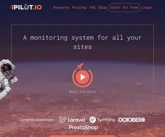 1Pilot.io(Monitoring system for all your sites) Screenshot