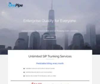 1Pipe.com(Hosted PBX and SIP Trunking) Screenshot