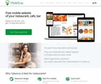 1Place.su(Free Website Builder for Restaurants) Screenshot