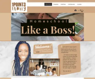 1Point3Family.com(Home Education) Screenshot