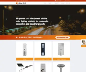 1Solarlight.us(All in one Solar Street Lights Manufacturer) Screenshot