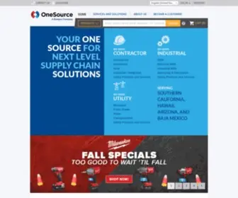 1Sourcedist.com(OneSource Distributors) Screenshot