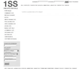 1SS.com(1SS-One site for sale) Screenshot