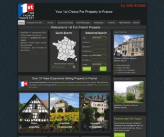 1ST-For-French-Property.co.uk(1st for French Property offer properties and houses for sale in France) Screenshot