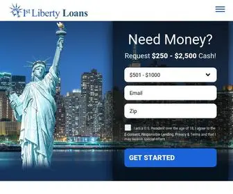 1ST-Libertyloans.net(Quick & Easy online process for Cash Loans) Screenshot