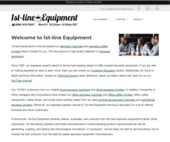 1ST-Line.com(Espresso Machines and Coffee Grinders) Screenshot