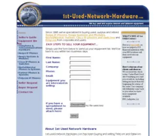 1ST-Used-Network-Hardware.com(Used Telephone Equipment & Used Telecom Equipment) Screenshot