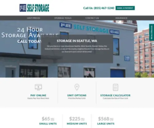 1Stavestorage.com(Self Storage in Seattle) Screenshot