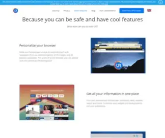 1STbrowser.com(Because you can be safe and have cool features) Screenshot
