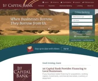 1Stcapitalbank.com(1st Capital Bank) Screenshot