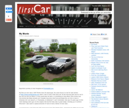 1Stcarmagazine.com(Share your story here) Screenshot