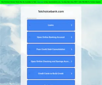 1STchoicebank.com(1STchoicebank) Screenshot