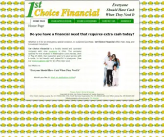 1STchoicefinancial.net(1st Choice Financial) Screenshot