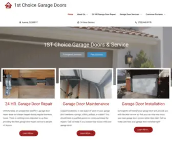 1STchoicegds.com(1ST CHOICE GARAGE DOORS AURORA) Screenshot